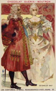 主和女，1667年 作者 法语学校
